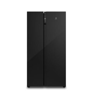 Electrolux Geladeira Electrolux Frost Free Inverter 531L Efficient AutoSense Side by Side Vidro Preto (ES5GB) 127V
