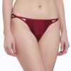 Enamor Cuecas de biquíni femininas lisas, Roxo, vermelho, 3