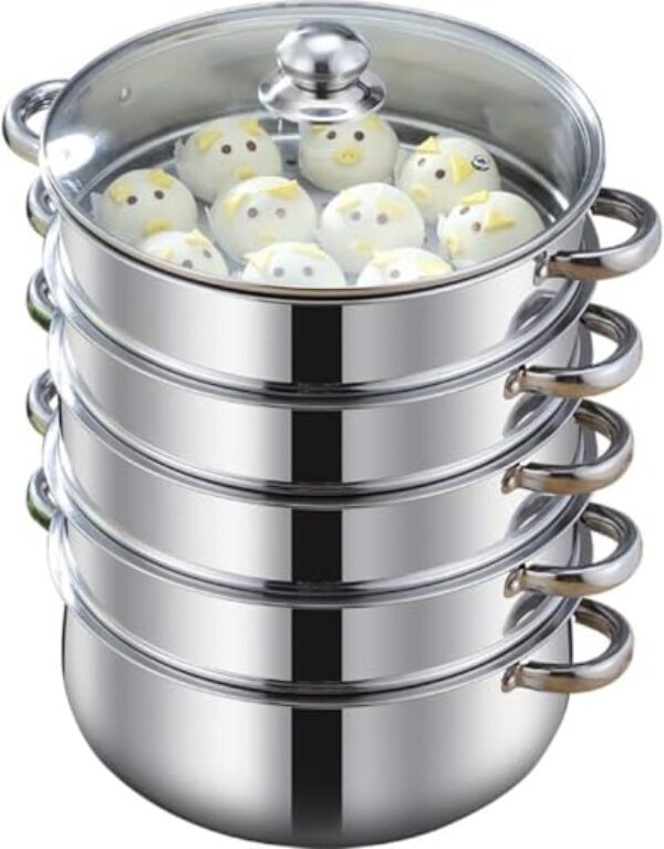 Engrossar Panela A Vapor 40 Cm Três Andares Engrossar Fogão De Indução A Gás Multiuso Panelas Universais