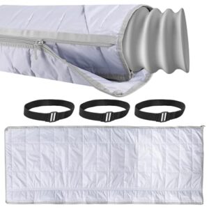 Envoltório para mangueira de ar condicionado, manga de isolamento de mangueira de ar condicionado, envoltório portátil para mangueira de exaustão AC, tubo de ar condicionado, capa isolada para