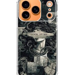 Eurdosmk Dark Academia Capa de telefone compatível com iPhone 17 Pro, capa de telefone vintage mitologia arte para iPhone 17 Pro