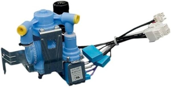 EvertechPRO DA97-07827B Conjunto de válvula de entrada de água – Substituição de qualidade OEM para dispensadores de gelo e água de geladeira Samsung (substitui DA97-07827E, DA62-02219A, PS4175482)