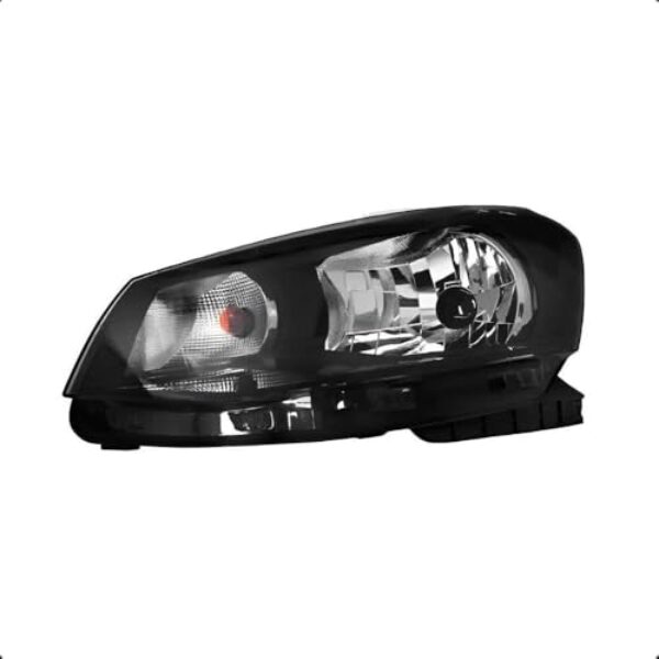 Farol Volkswagen Gol G6 2012 até 2016 - Lado Esquerdo *Máscara Negro com Friso Preto / Foco Simples*