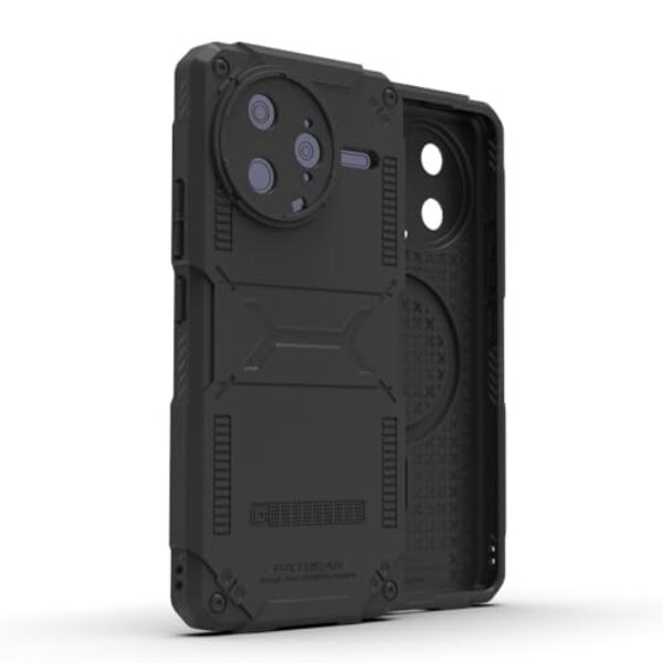 Fat Bear Capa protetora de celular durável à prova de choque para Xiaomi REDMI K80 PRO Poco F7 Ultra (versão regular - preta, Poco F7 Ultra)