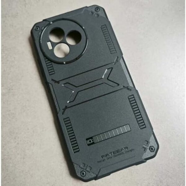 Fat Bear Capa protetora durável à prova de choque para celular Xiaomi REDMI K80 PRO Poco F7 Ultra K80 Ultra (versão magnética-preta, K80 Ultra)