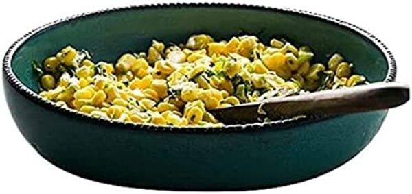 FENOKD Conjunto de tigela de cereal, tigela de cerâmica, tigela de cerâmica europeia, tigela de sopa, tigela de salada dividida, tigela de salada, tigela de salada, tigela de mistura, tigelas de massa