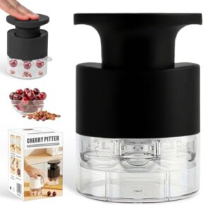 Ferramenta multi-cereja 2025 Upgrade – Design de compartimento duplo 7 em 1, caroço rápido para 7 cerejas, seguro para lava-louças, ABS de grau alimentício, removedor de caroço para cerejas/geléias