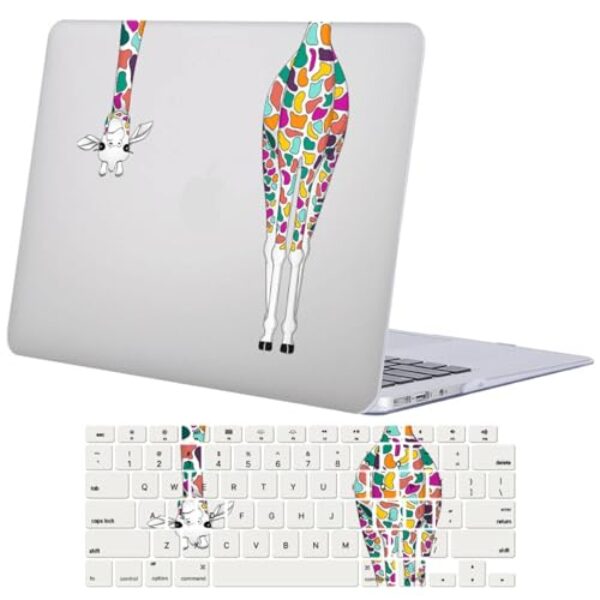 FFBOFFC Capa compatível com MacBook Air de 15 polegadas 2025 2024 2023 versão M3 A3114 A2941 M2 A3241 com tela de retina líquida e Touch ID, capa de plástico rígido para laptop e capa de teclado