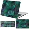 FFBOFFC Capa para laptop compatível com MacBook Air de 13,6 polegadas 2025-2022 modelo A2681 M2 A3113 M3 A3240 com tela de retina líquida e Touch ID, capa rígida de plástico gráfico e película de