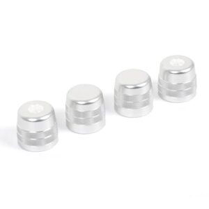 Fgtagtal Tampa de acabamento do botão do ar condicionado do console central compatível com Toyota Land Cruiser 250 Prado J250 LC250 2024 2025, acessórios de alumínio da tampa do interruptor CA da