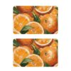Figura laranja sem costura decorativa frontal para lava-louças capa magnética reutilizável envoltórios de geladeira painel frontal para lava-louças decoração de férias Cubierta magnética del