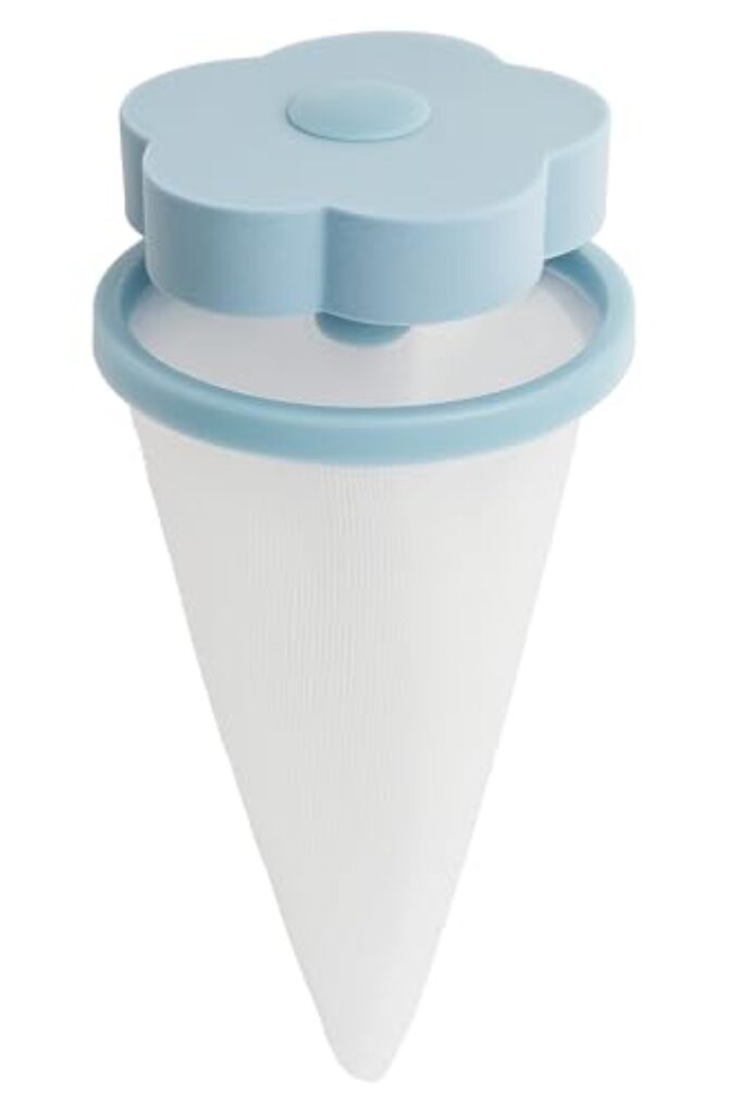 Filtro Coletor de Pelos para Máquina de Lavar Roupas Reutilizável em Tecido com Tela Fina, Fácil de Usar, Remove Fiapos, Cabelos e Sujeiras das Roupas Durante a Lavagem