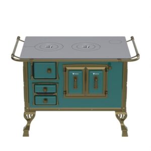 FOGAO A LENHA N 2 COLONIAL TURQUESA SEM TAMPA SD