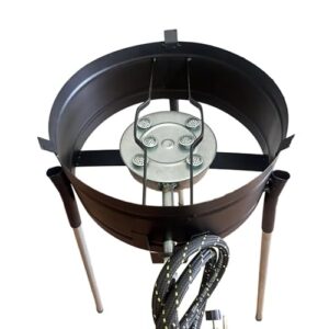 FOGAREIRO ALTA PRESSÃO 6 CAULIM COM PÉ P/TACHO E ARADO Panela de Pressão para Carvão, Ideal para Feijoada, Fogado e Cozidos