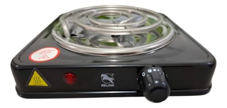 Fogareiro Elétrico Portátil 1000w 1 Boca (PRETO) 127V