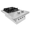 Fogão 1 Boca Cooktop de Embutir Inox Baixa Pressão