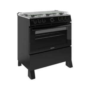 Fogão 6 Bocas a Gás Itatiaia Star New com Acendimento Automático e Forno 82l Preto Bivolt