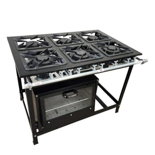 Fogão 6 Bocas Cefaz com Forno Linha Gold Baixa Pressão CFZG-135