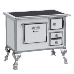 Fogão a Lenha GII N 1 Premium Branco Saida Esquerda