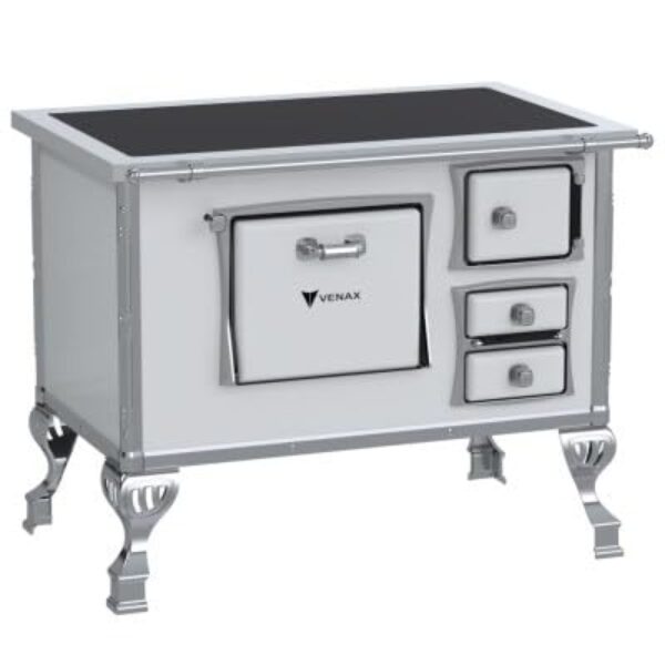 Fogão a Lenha GII N 2 Premium Branco Saida Esquerda