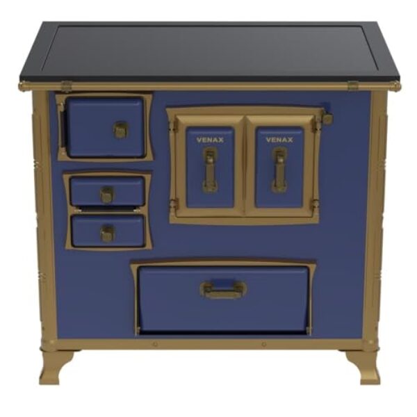 Fogão a Lenha GII N 2 Renaissance Premium Azul Saida Direita