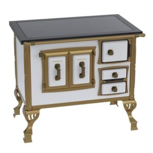 Fogão a Lenha N 1 Colonial Premium Branco Saida Esquerda