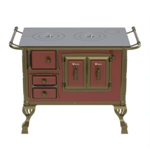 Fogão a Lenha N 1 Colonial Tabaco Sem Tampa Saida Direita