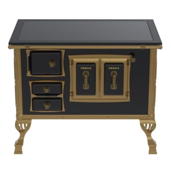 Fogão a Lenha N 2 Colonial Premium Preto Saida Direita