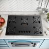 Fogão Cooktop 5 Bocas Embutir Mega Tripla Chama Atlas Bivolt