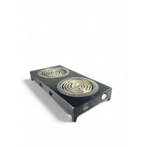 Fogão cooktop elétrico fogareiro portátil de mesa 2 bocas 110v ou 220v camping preto