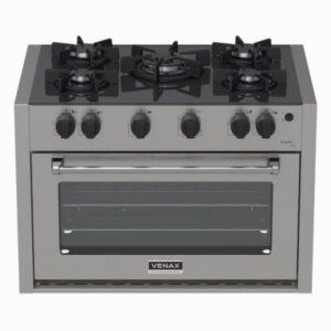 Fogão de Embutir 5 Bocas Venax Gaudi Line Inox Gás