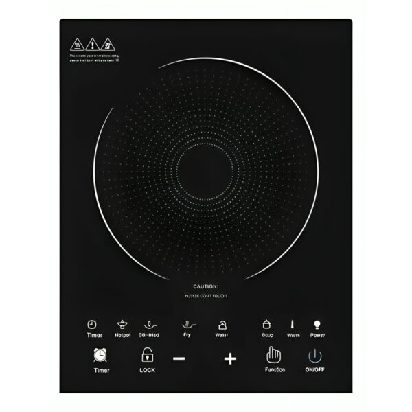 Fogão de Indução 1 Boca Cooktop de Indução Preto 110V/220V Fogão Elétrico Indução 1 Boca