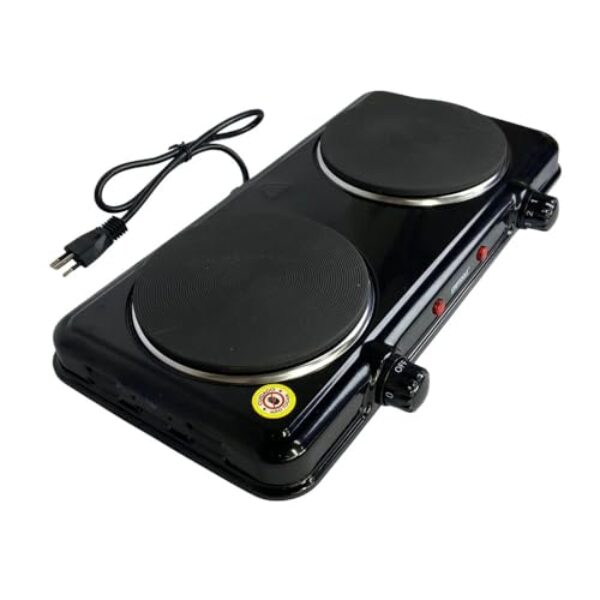 Fogão Elétrico de Indução, 2 Bocas, Preto, 220V,Fogões Cooktop para Cozinha