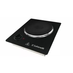 Fogão Elétrico Embutir Gourmet 1 Boca Aço Preto Safanelli 127V
