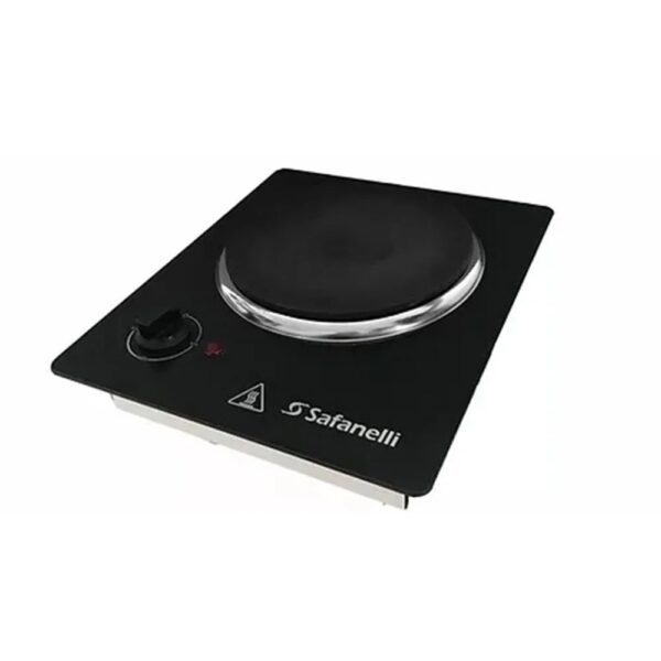 Fogão Elétrico Embutir Gourmet 1 Boca Aço Preto Safanelli 127V