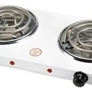 Fogão Elétrico Fogareiro Portátil Cooktop 2 Bocas 2000w 127v (BRANCO)