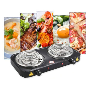 Fogão Fogareiro 2 Bocas Elétrico 2000w Fogão Cooktop Portátil