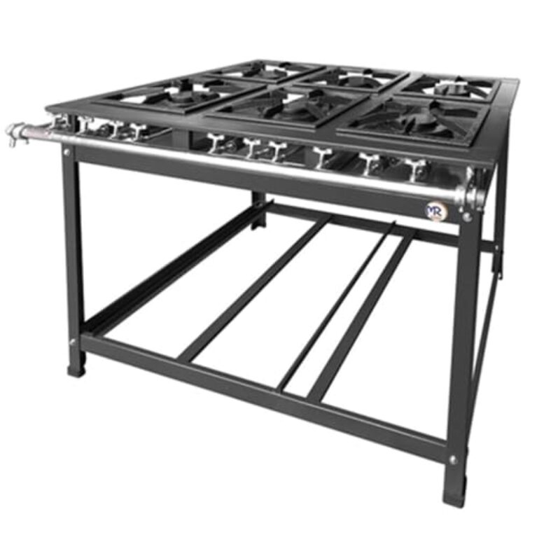 Fogão Industrial 6 Bocas 3 Duplas Tradicional Baixa Pressão MR Fogões 30x30 P7