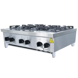 Fogão Industrial a Gás Natural Venâncio de Mesa 6 Bocas Don Bidone Fdb6m-gn