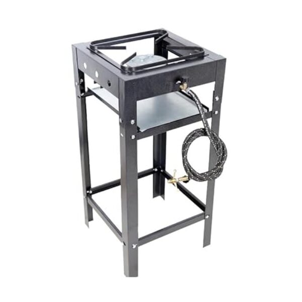 Fogão industrial alta pressão 1 boca fritura - Queimador Profissional para Fritura e Cozimento Rápido, Ideal para Lanchonetes, Restaurantes e Churrascos