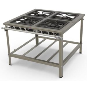 Fogão Progás 4 Queimadores Duplos de Encosto PMD-400F