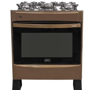 Fogão Íris Glass 5 bocas Golden Rose