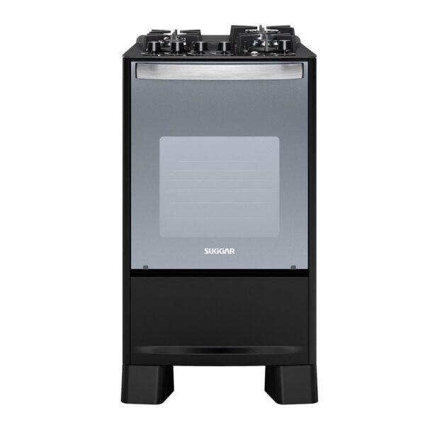 Fogão Suggar Master Grill 4 Queimadores Preto FGVMTG411PT Preto 127V