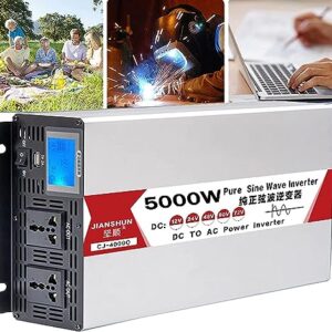Fonte De Alimentação Pure Sie Wave Iverter Dc Voltage Coverter 4000w 5000w 6000w 8000w Coverter Car Trasformer 12v / 24v / 48v / 60v / 72v Dc Para Ac 220v-240v Car Solar Iverter, 24V, 5000W