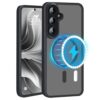 Forhonbri Capa para Samsung Galaxy A55 5G N52 capa magnética mais forte atualizada, adequada para MagSafe sem impressões digitais/arranhões translúcida fina resistente para A55 5G capa de telefone