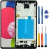Foufinin Tela de substituição para Samsung Galaxy A52 5G para Samsung A52 / A52S 5G com moldura SM-A526U1 A526 A526W A528U1 A528W LCD Touch Digitalizador com ferramentas