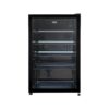 Frigobar Expositor Vertical HQ Vidro Duplo 130 Litros Preto HQ-130FBPVL