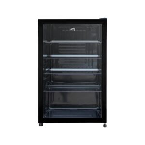 Frigobar Expositor Vertical HQ Vidro Duplo 130 Litros Preto HQ-130FBPVL