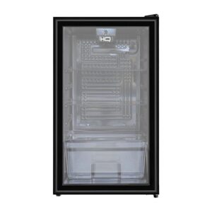 Frigobar Expositor Vertical HQ Vidro Duplo 95 Litros Preto HQ-95FBPV 220V