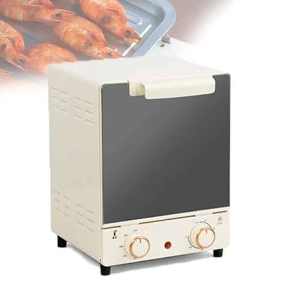 Fritadeira A Ar Compacta De 750 W Para Preparo RáPido, Forno De 3 Camadas De 15 Litros, Controle De Temperatura Com Dois BotõEs, Faixa De Temperatura De 70 A 250 °C